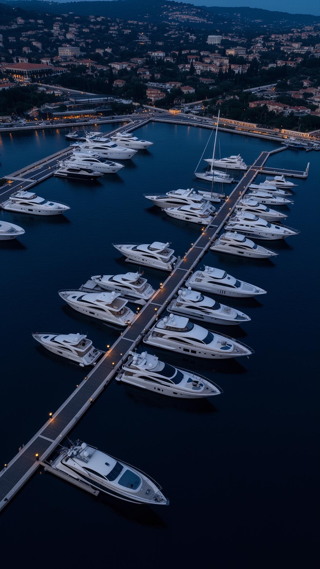 Marina at twilight